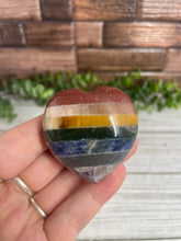 Load image into Gallery viewer, Chakra Bonded Crystal Heart