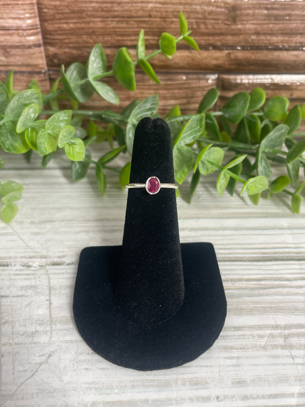 Ruby SZ 4 Sterling Silver Ring