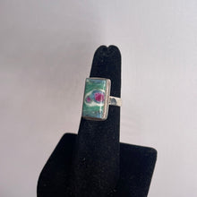 Load image into Gallery viewer, Ruby Fuchsite Size 5 Sterling Silver Ring