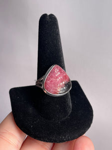 Rhodonite SZ 10 Sterling Silver Ring