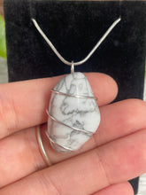 Load image into Gallery viewer, Howlite Wire-Wrapped Pendant