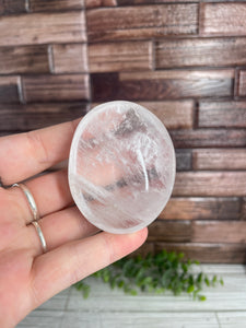 Clear Quartz Palm Stone