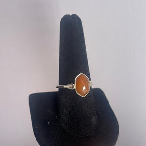 Carnelian Size 9 Sterling Silver Ring