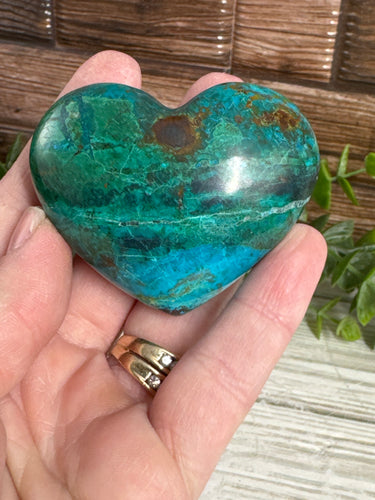 Chrysocolla Heart