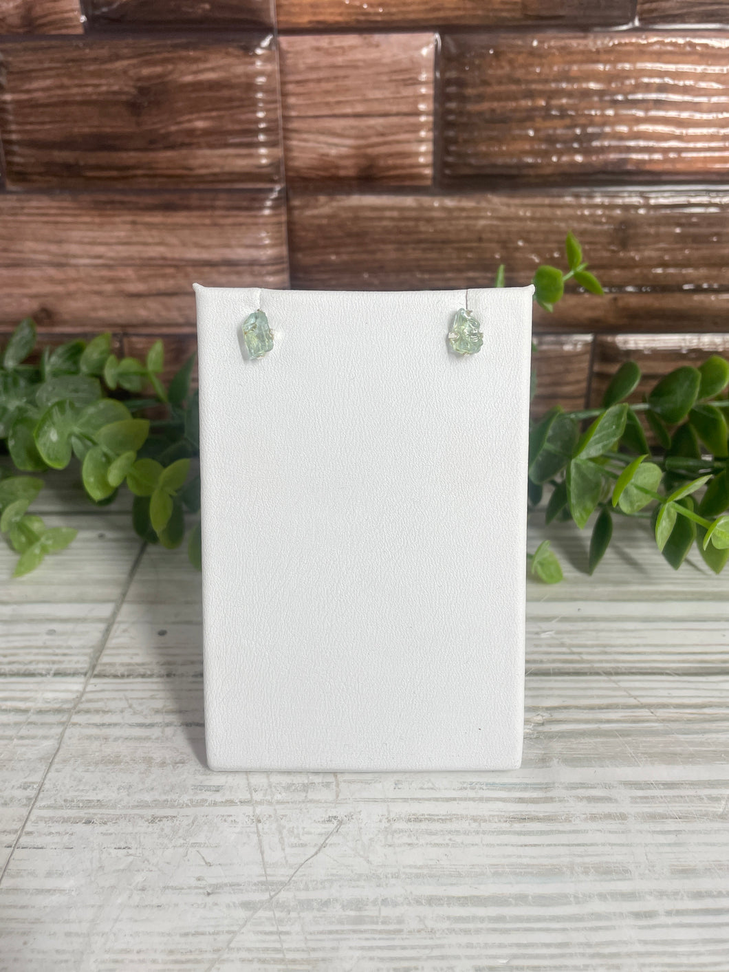 Aquamarine Sterling Silver Stud Earrings