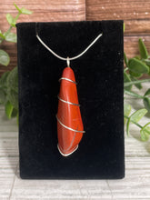 Load image into Gallery viewer, Red Jasper Wire-Wrapped Pendant