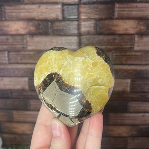 Septarian Calcite Heart