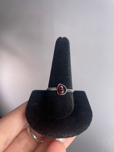 Garnet SZ 11 Sterling Silver Ring