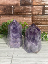 Load image into Gallery viewer, Chevron Amethyst Tower