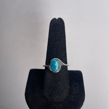 Load image into Gallery viewer, Blue Apatite Size 9 Sterling Silver Ring