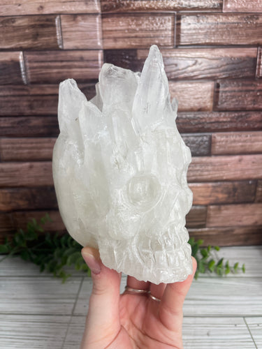 Quartz Cluster Skull Large