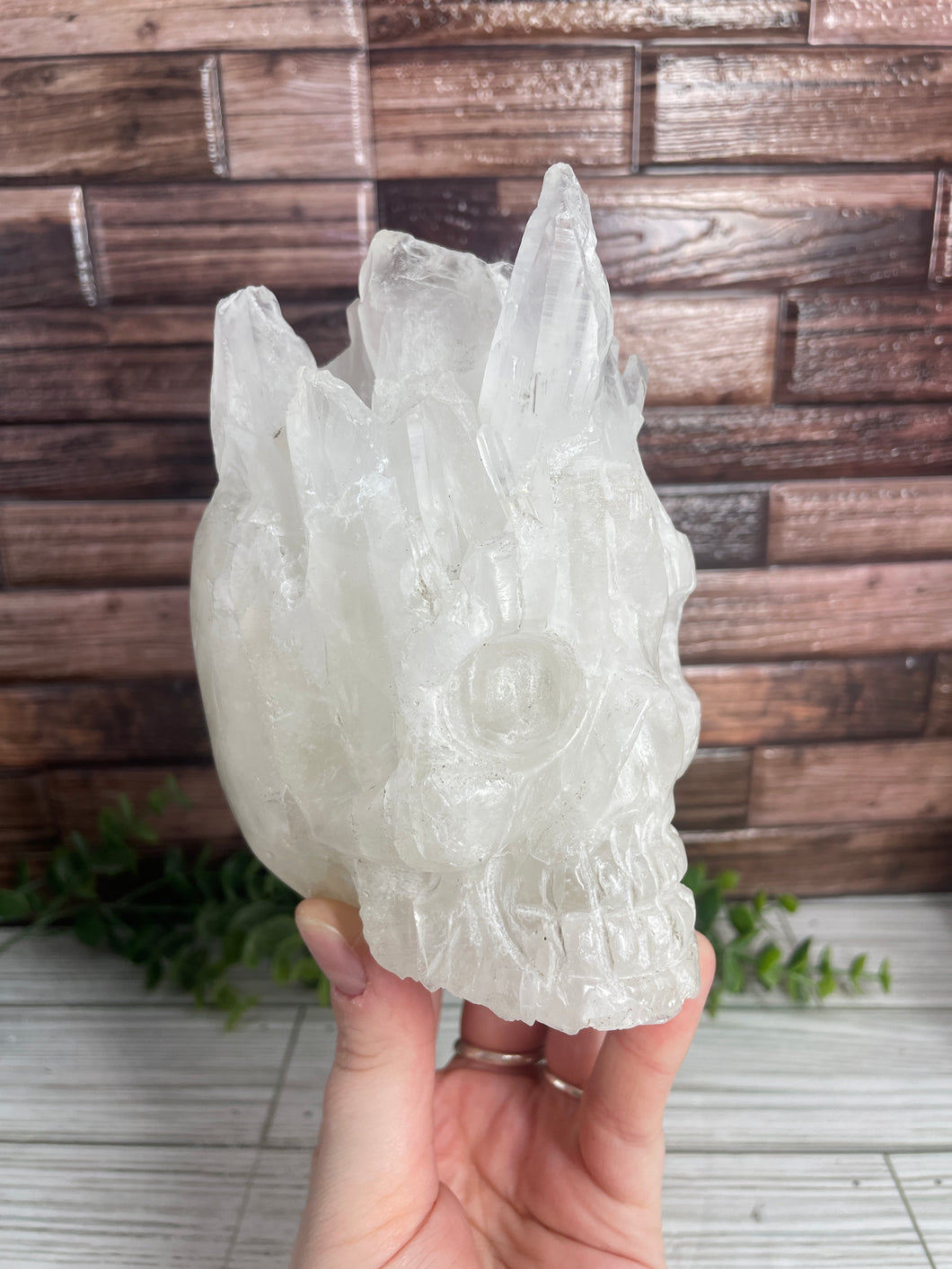 Quartz Cluster Skull Large