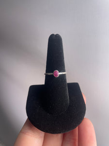 Ruby SZ 7 Sterling Silver Ring