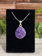 Load image into Gallery viewer, Charoite Sterling Silver Pendant