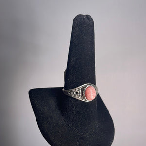 Rhodochrosite Size 10 Sterling Silver Ring