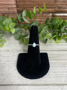 Larimar SZ 6 Sterling Silver Ring