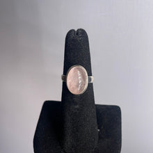 Load image into Gallery viewer, Rose Quartz Size 5 Sterling Silver Ring