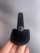 Load image into Gallery viewer, Garnet Size 9 Sterling Silver Ring