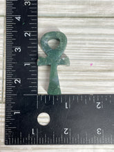 Load image into Gallery viewer, Moss Agate Ankh Carving