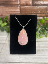 Load image into Gallery viewer, Pink Opal Wire-Wrapped Pendant