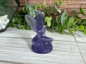 Fluorite Tinkerbell Carving