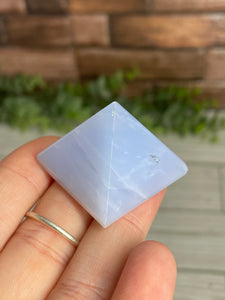 Blue Chalcedony Pyramid