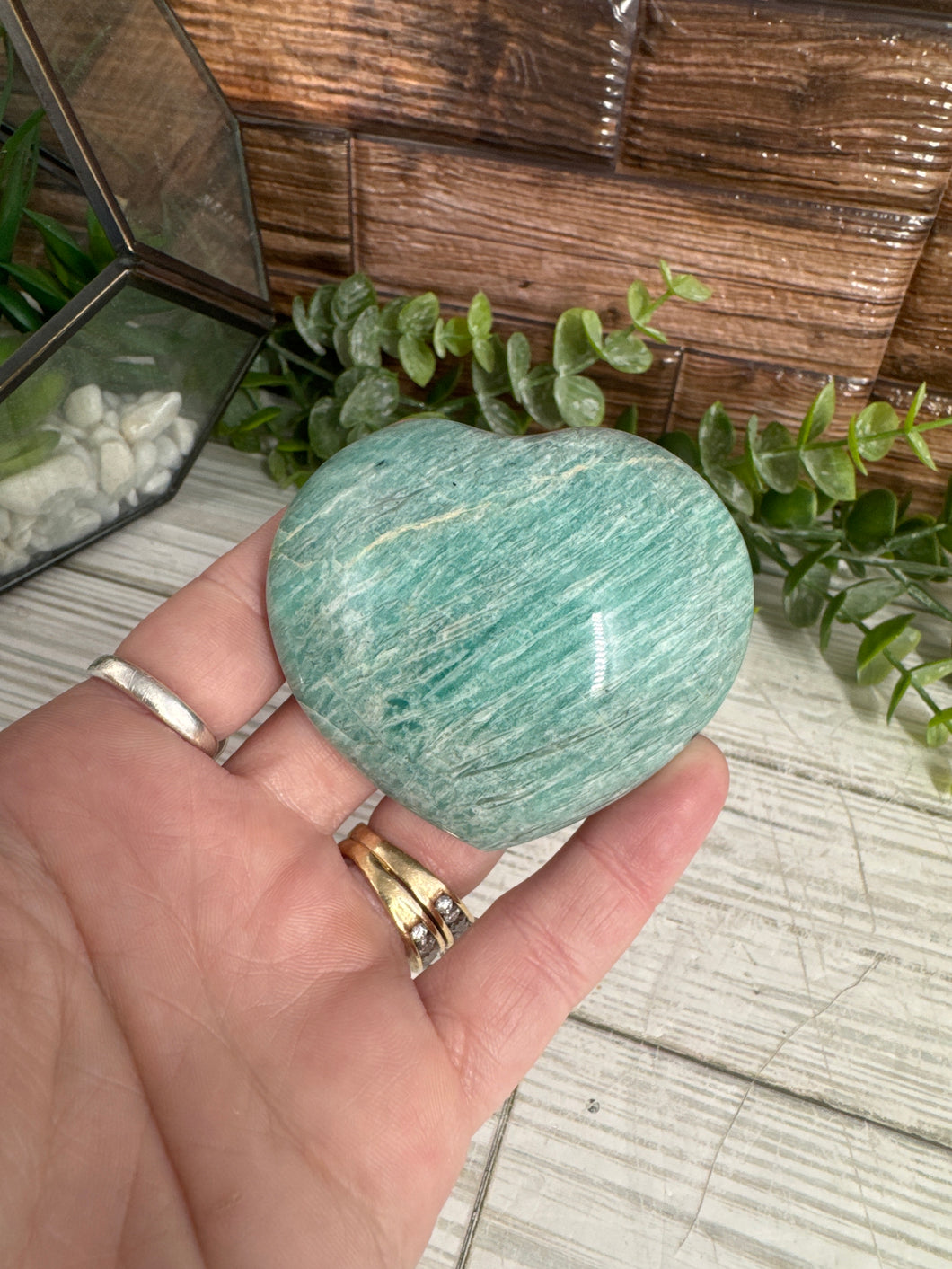 Amazonite Heart