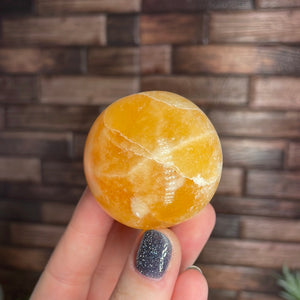 Orange Calcite Sphere