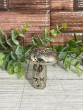 Load image into Gallery viewer, Pyrite Mushroom Carving