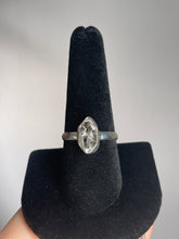 Load image into Gallery viewer, Herkimer Diamond SZ 9 Sterling Silver Ring