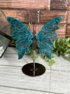 Blue Apatite Butterfly Wings