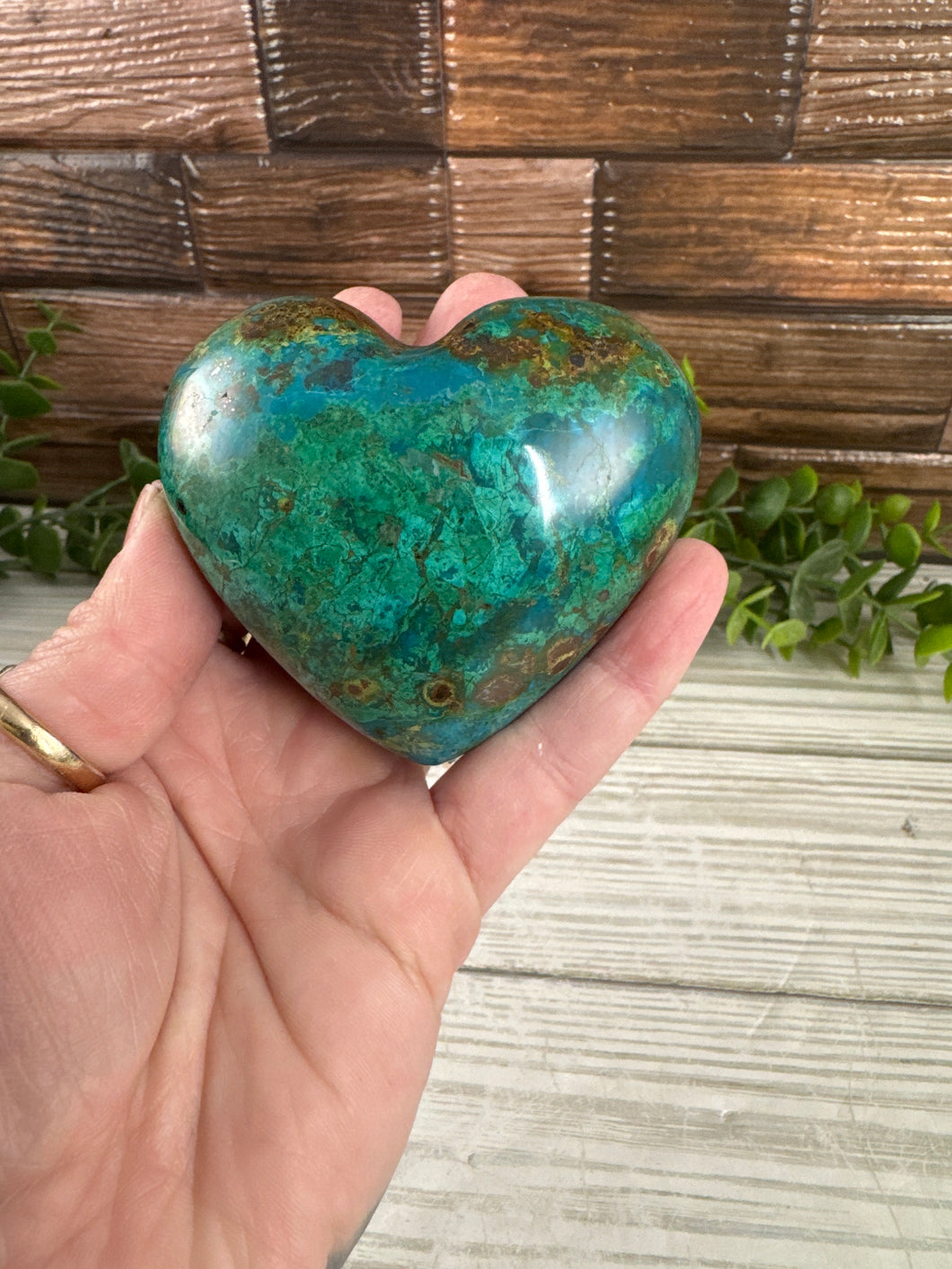 Chrysocolla Heart