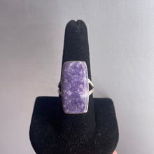 Load image into Gallery viewer, Lepidolite Size 9 Sterling Silver Ring