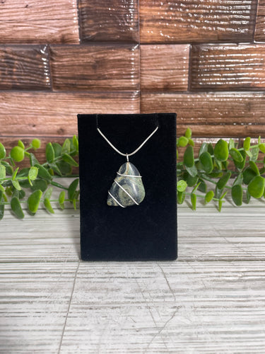 Kambaba Jasper Wire-Wrapped Pendant