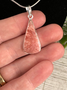 Rhodochrosite Sterling Silver Necklace