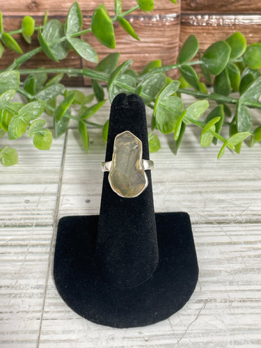 Libyan Desert Glass SZ 6 Sterling Silver Ring