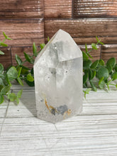 Load image into Gallery viewer, Quartz Tower With Hematite