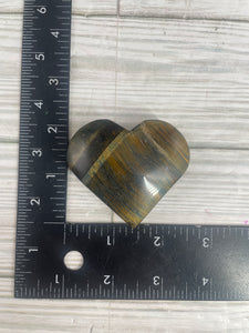 Mixed Tiger Eye Heart