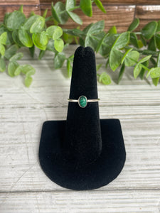 Malachite SZ 6 Sterling Silver Ring