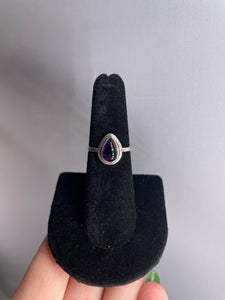 Amethyst Size 6 Sterling Silver Ring