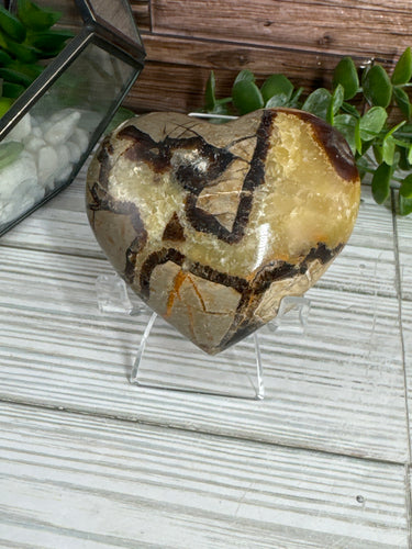 Septarian Calcite Heart