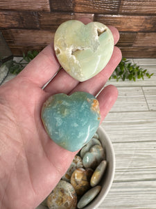 Caribbean Calcite Heart