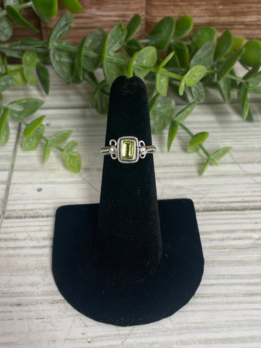 Peridot SZ 5 Sterling Silver Ring