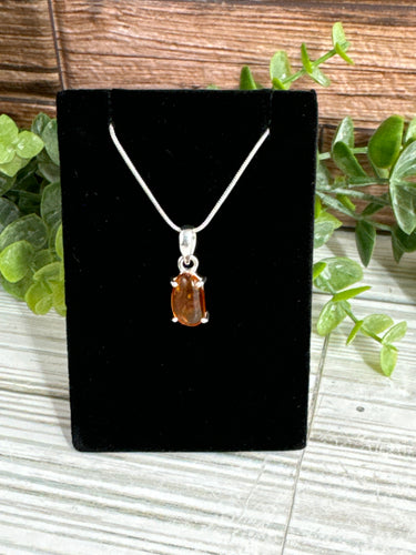 Amber Sterling Silver Pendant