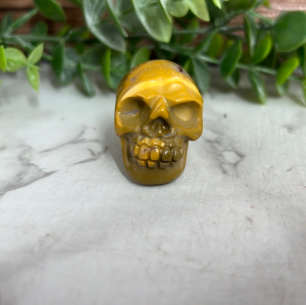 Mookaite Skull