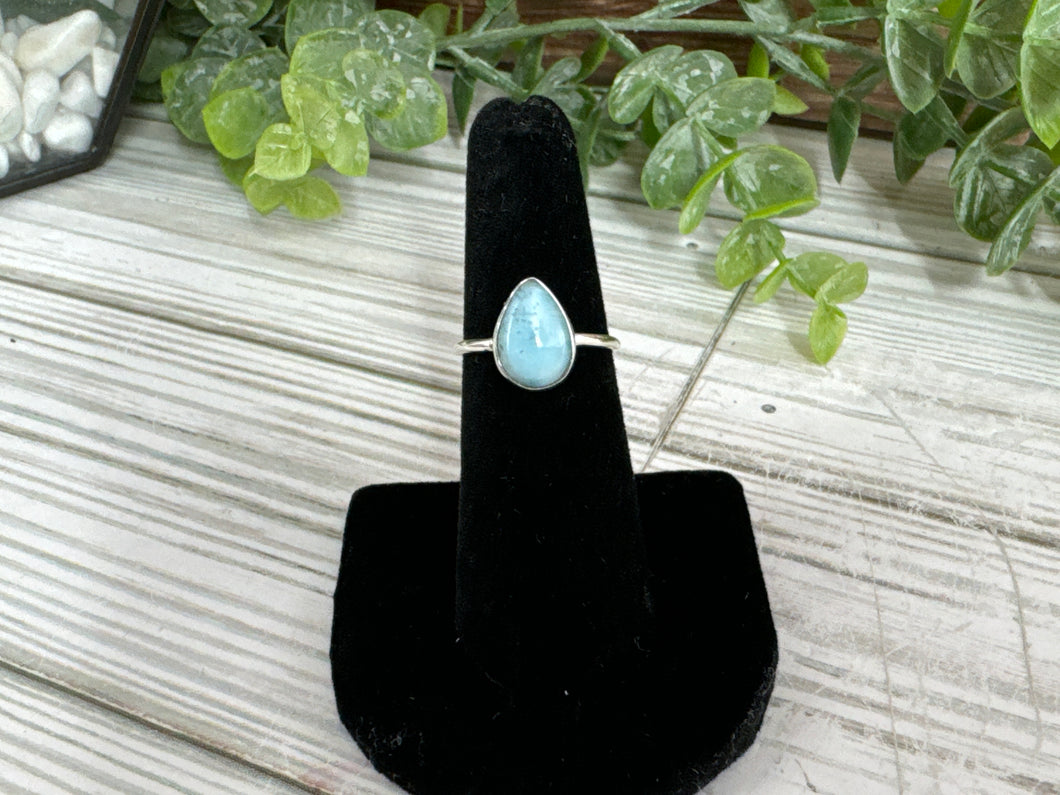 Larimar Sterling Silver Ring SZ 6