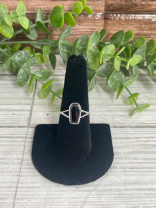 Garnet SZ 7.5 Sterling Silver Ring