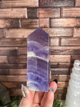 Load image into Gallery viewer, Purple Fluorite Obelisk