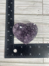 Load image into Gallery viewer, Amethyst Cluster Heart