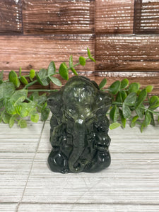 Nephrite Jade Ganesha Carving